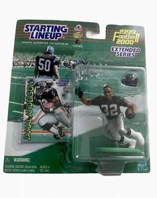 Figura de acción 1999 alineación inicial Jamal Anderson NFL Atlanta Falcons NFL RB RUN Foto 1 de 2