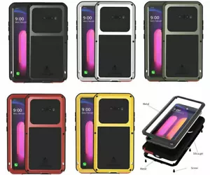 Funda resistente de metal de vidrio de gorila impermeable a prueba de golpes para cubierta LG V60 ThinQ 5G - Imagen 1 de 15