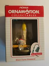 Noma Ornamation Ornament Mouse Candle Pencil Letter to Santa #2328 Motorized  C