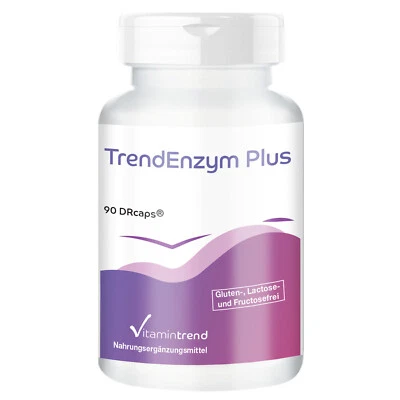 TrendEnzym Plus - mit Bromelain, Trypsin, Chymotrypsin und Rutin | Vitamintrend