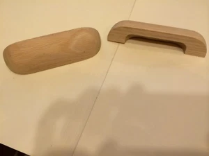 Wood Oak Handles 3-3/4" on center for drawers 5-1/8" wide 6 pc for $10.00 - Picture 1 of 4