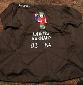 vintage bowling shirt large Worms Germany - Picture 1 of 4