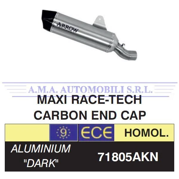 Terminale Maxi Race Tech Arrow alluminio Dark BMW R 1250 GS 2019-2020