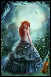 Night Song - Chart Counted Cross Stitch Patterns Needlework DIY DMC Color    - Picture 1 of 2