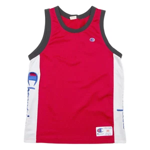 CHAMPION Mens Vest Red Sleeveless Crew Neck M - Picture 1 of 6