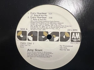 Amy Grant Every Heartbeat Baby Baby  12” 1991 A&M 12361 dj promo - Imagen 1 de 2
