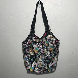 Rara borsa tote tote Tokidoki Fumetto Felice Hobo usata in ottime condizioni - Foto 1 di 11