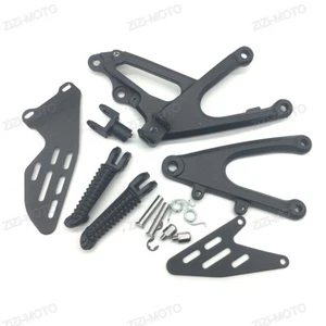 Motorcycle Black Front Foot Pegs Bracket Fit For Yamaha YZF-R1 2007-2008 - Bild 1 von 7