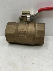 1" Messing Kugelhahn bleifrei Vollanschluss mit Innengewinde NPT 600 WOG - Bild 1 von 5