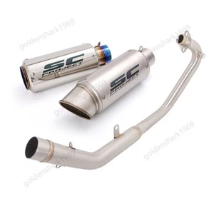For Lifan KPM200 KPT200 Full Exhaust System Header Pipe Slip On 51mm Muffler Tip - Picture 1 of 11