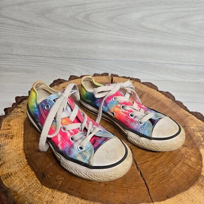 Zapatos Converse All Star Low Top Unisex Juvenil Talla 12 Tie Dye Arco Iris Foto 1 de 4