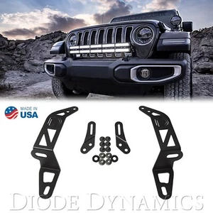 Bumper Bracket LED Light Bar Extension Pair Kit For 18 2018 Jeep Wrangler SS30 - Picture 1 of 6