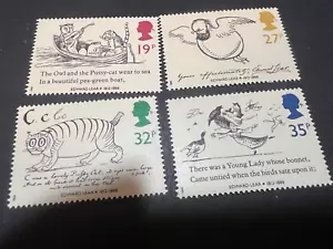 Great Britain MNH 1988 LEAR DRAWINGS SCOTT 1226-1229 set of 4 - Picture 1 of 2