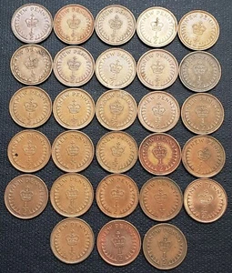 Lot of 28x Great Britain New Penny Coins - Various Dates - Great Condition - Picture 1 of 2