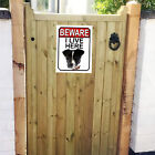BEWARE I LIVE HERE Jack Russel SIGN 267mm x 200mm 1073H1