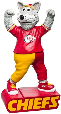 NFL Kansas City Chiefs 12" Mascot Garden Statue Cover