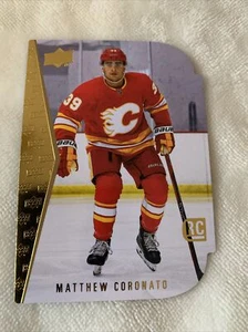 2023-24 Upper Deck Serie 2 MATTHEW CORONATO "Gold Foil/ Die-Cut" Rookie #RDT-17 - Foto 1 di 2