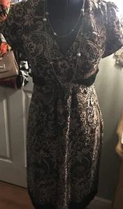 Mimi Maternity Dress M Floral 100% Silk - Picture 1 of 5