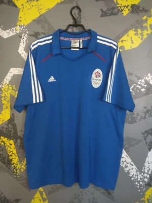 Camiseta del equipo de Gran Bretaña camiseta de los aficionados a los Juegos Olímpicos azul Adidas para hombre talla 2XL ig93 Foto 1 de 4