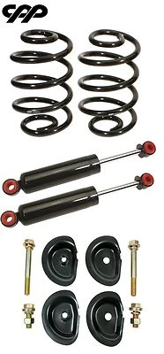 63-72 KIT DE AMORTIGUADOR TRASERO Y MUELLE HELICOIDAL CAMIÓN CHEVY GMC C10 CAÍDA DE 5" con RETENEDORES Foto 1 de 4