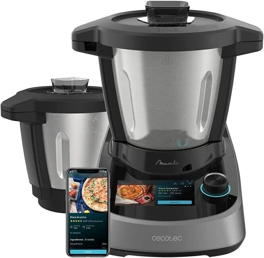 Cecotec Mambo Touch 3,3L 1600W Robot da Cucina - Nero/Argento