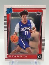 2021-22 Panini Donruss Optic Jason Preston Rated Rookie #160 LA Clippers