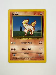 Pokémon TCG Ponyta Base Set 60/102 Regular Unlimited Common - Picture 1 of 7