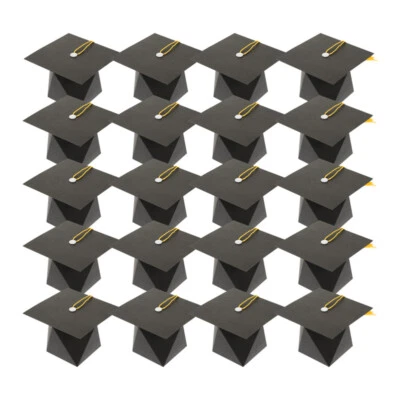 Caja de dulces de graduación de 25 piezas tapa de graduación caja de postres estuche de embalaje de chocolate Foto 1 de 4