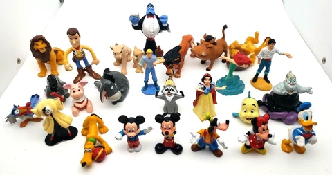 LOT OF 25: Vintage 90s Disney PVC Cake Toppers Figures Lion King Little Mermaid Cover