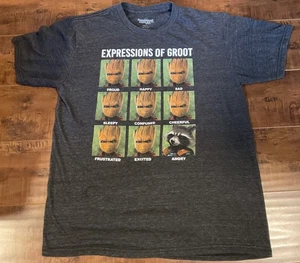 Expressions of Groot Vol 2 T-Shirt Size Large Pre-Owned - Picture 1 of 3