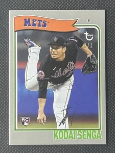 2023 TOPPS BROOKLYN COLLECTION KODAI SENGA PLATINUM 1/1 CARD #34 RC ROOKIE - Picture 1 of 2