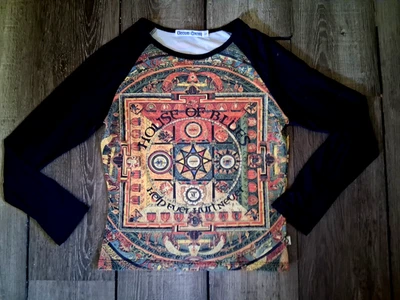 House of Blues маленький длинным рукавом верхняя рубашка винтажный двусторонний помочь когда-либо... - Изображение 1 из 4