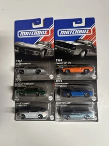 2024 MATCHBOX Convertibles 6 Car Set (corvette, Camaro, Cadillac And More) - Picture 1 of 7
