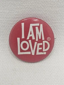Vtg Helzberg Diamond Shop Inc. I Am Loved Pin Back Button. - Picture 1 of 4