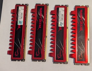 G.Skill Ripjaws DDR3 1600 16GB (4x4gb) 12800 cl 9-9-9-24 great for 1155 gaming - Picture 1 of 1