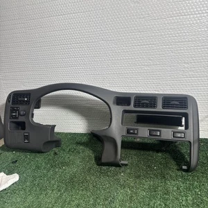 1998-2000 Toyota Rav4 Cluster Climate Switch Radio Bezel Dash Trim OEM Gray - Picture 1 of 11