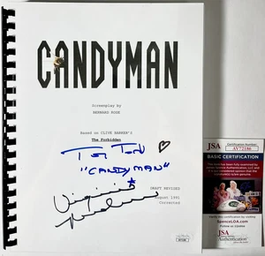 Tony Todd & Virginia Madsen Signed Candyman Full Movie Script Autograph JSA COA - Picture 1 of 1