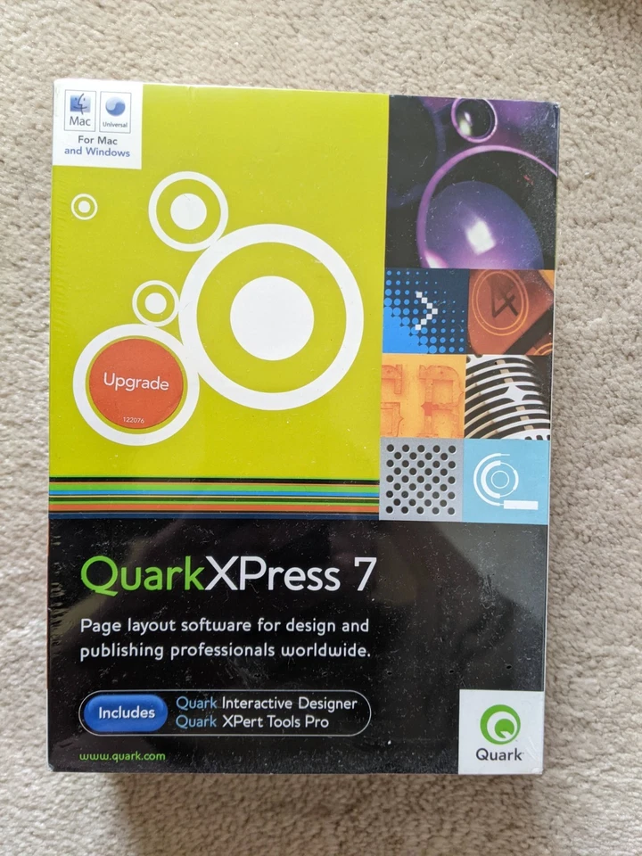 Brand New QuarkXPress 7 Upgrade for Mac AND Windows Factory Sealed - Image 1 of 4