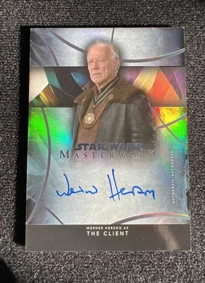 2024 Star Wars Masterwork Werner Herzog As The Client Rainbow Foil Auto /50! - Image 1 of 2