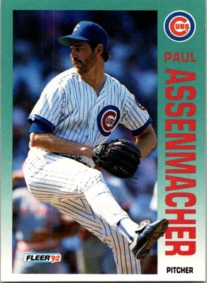 1992 Fleer #375 Paul Assenmacher - Image 1 of 2