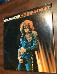 Hot August Night - Neil Diamond 2 LPs 1972 MCA Live At Greek Theatre Los Angeles - Picture 1 of 9