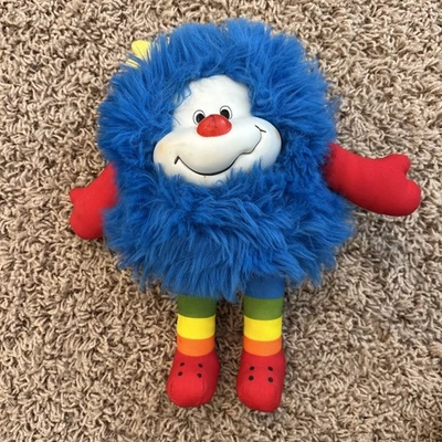 Vintage 1983 Rainbow Brite 12" BLUE CHAMP Sprite Mattel Hallmark Plush  (B5)** - Image 1 of 4