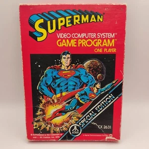 Atari 2600 Superman Video Game Special Edition Complete In Box w/ Manual - Picture 1 of 13