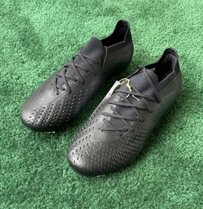 Adidas Predator Accuracy.1 L Firm Ground Cleats Triple Black GW4575 Mens Size 7 - Picture 1 of 12