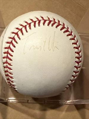 Béisbol ROMLB autografiado firmado por Travis Hafner Cleveland Indians Foto 1 de 4