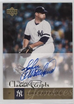 2004 Upper Deck Yankees Classics Classic Scripts John Wetteland #AU-39 Auto - Image 1 of 2