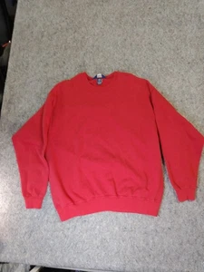 Lands End Unisex Vintage rotes Sweatshirt mit Rundhalsausschnitt L Baumwollmischung Made in USA 42-44 - Bild 1 von 5