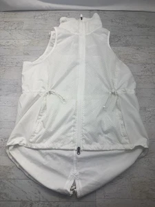 Chaleco Adidas Climastorm Blanco/Crema Sin Mangas Cola de Pescado Talla XL Pista para Correr - Imagen 1 de 9