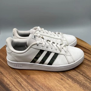 adidas Grand Court Base 'White Carbon' Casual Leather Comfort Walking Sneakers - Picture 1 of 8