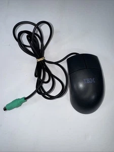 Vintage IBM Wired PS/2 Black Ball Mouse M-SAU-IBM6 10L6148 10L6149 - Picture 1 of 3